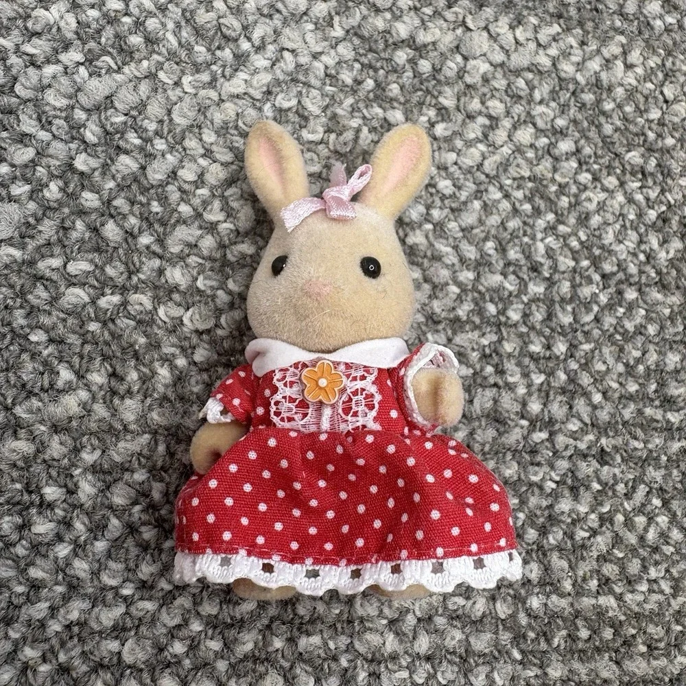 Calico Critters Sylvanian Families Chocolate Rabbits‎ Set Of 5 Epoch Dolls
